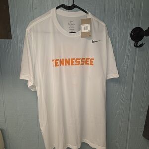Nike Men's White Tee with Orange Tennessee Print